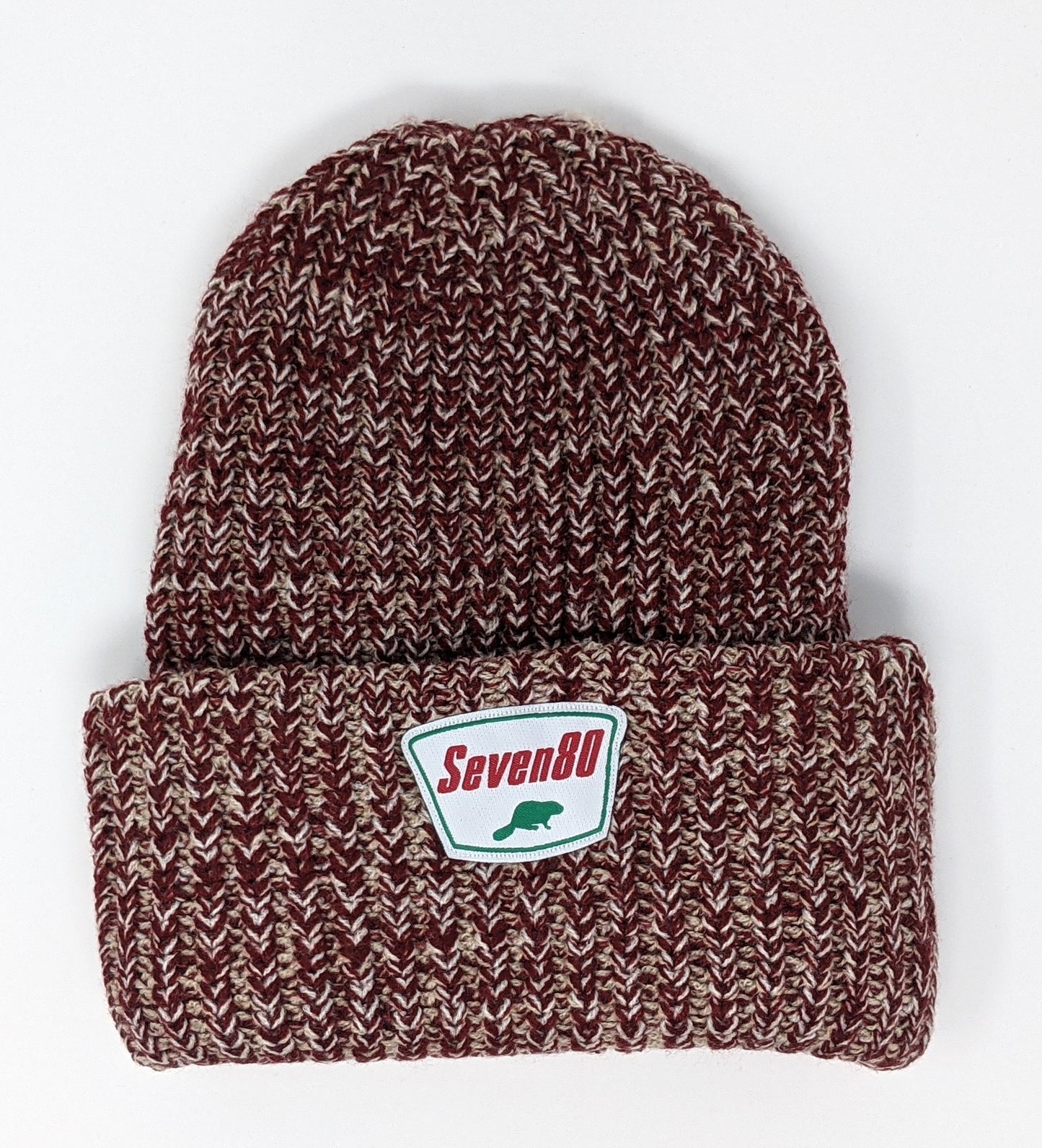 Sinclair Woven Toque - Maroon/White