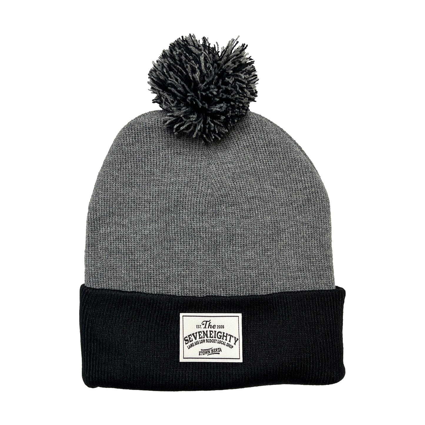 Slogan Pom Toque - Black/Grey