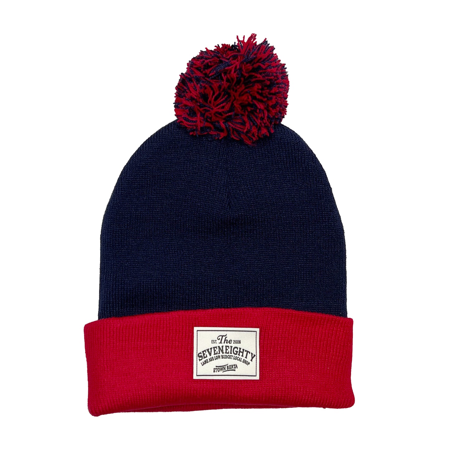 Slogan Pom Toque - Navy/Red