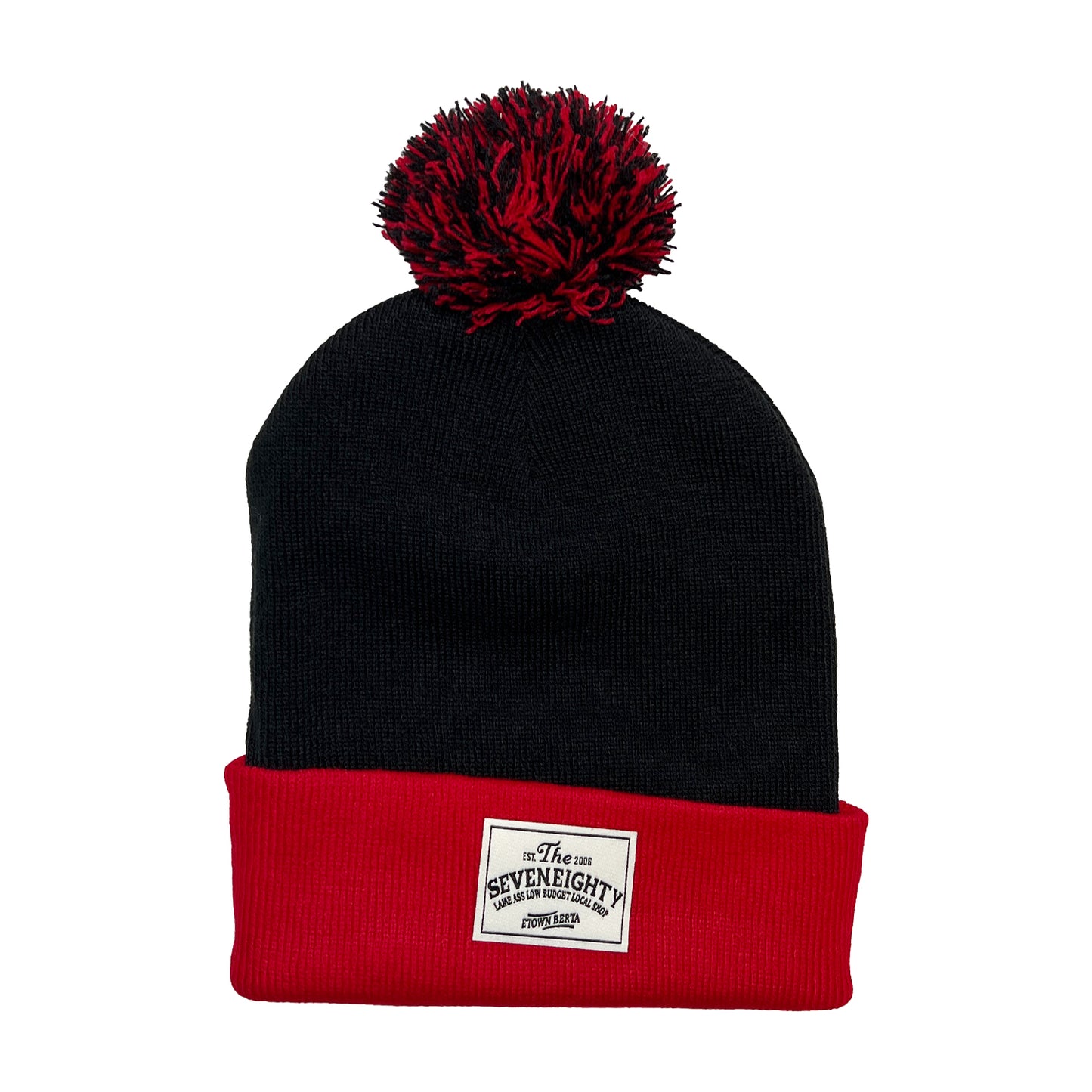Slogan Pom Toque - Black/Red