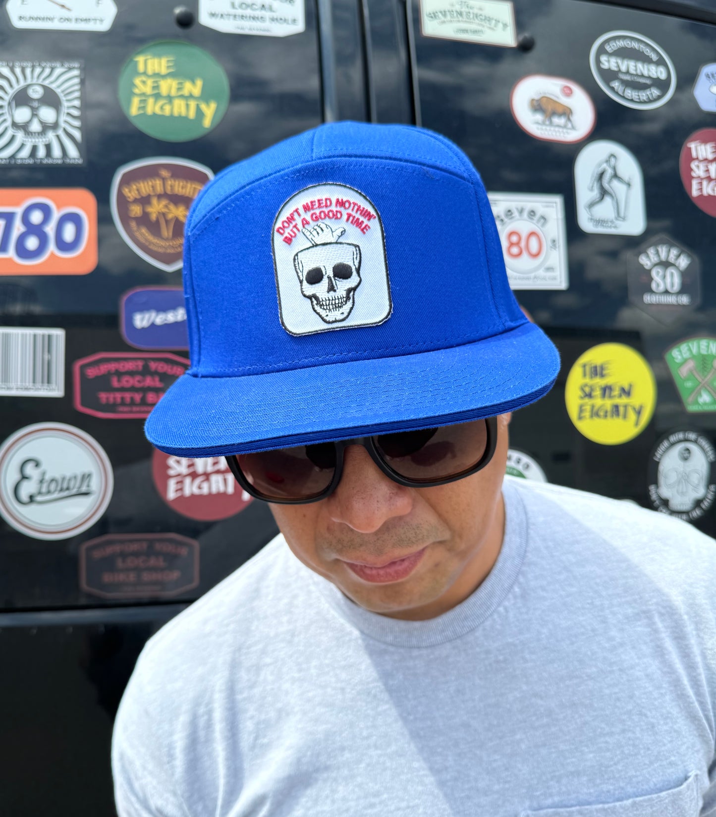 7 Panel Hair Metal Hat