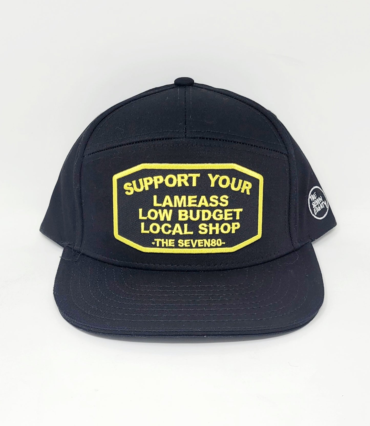 7 PANEL SUPPORT YOUR LOCAL LAMEASS LOW BUDGET SHOP BLACK