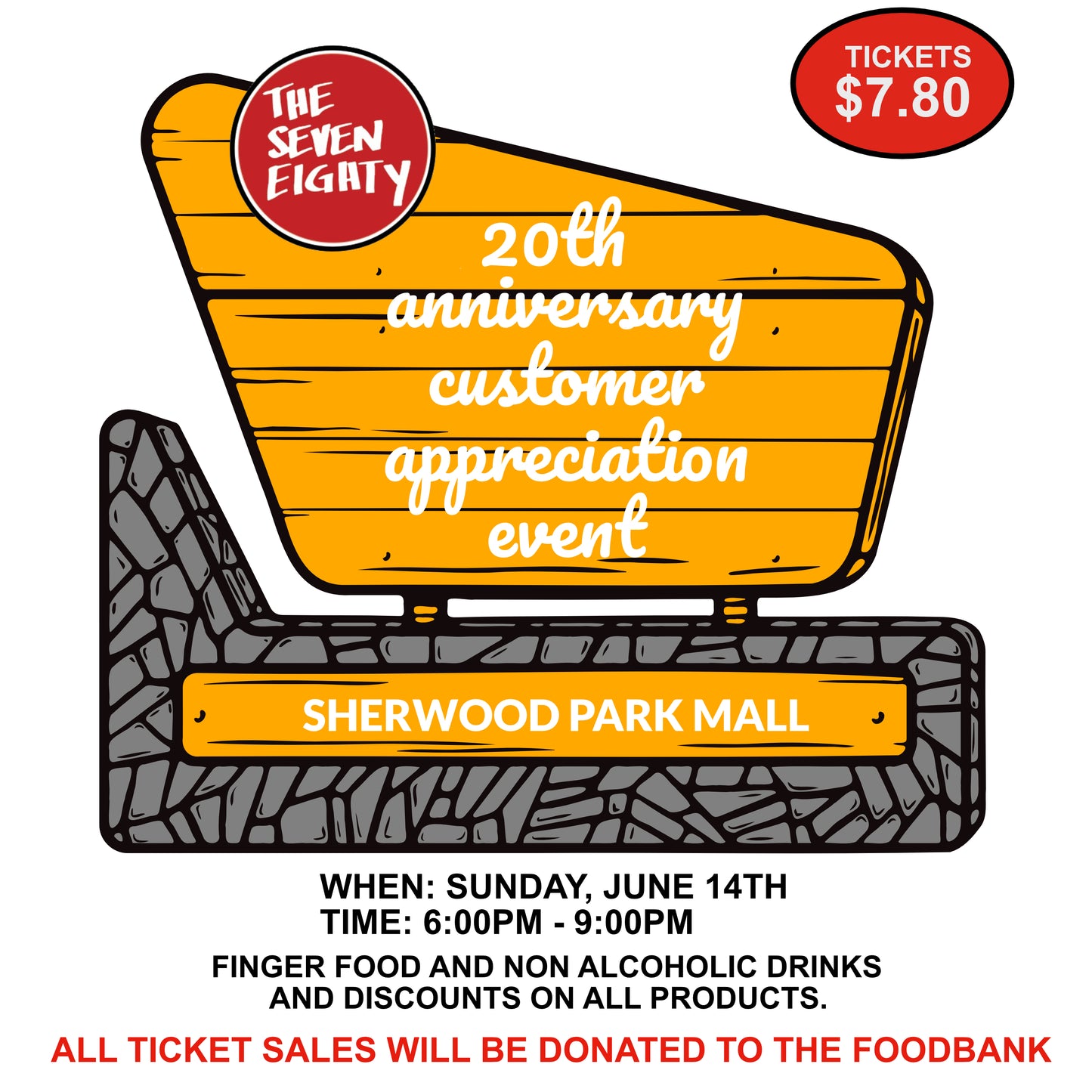 20th Anniversary Event Ticket Sherwood Park