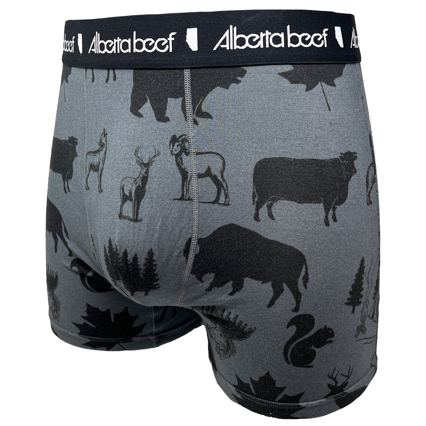 Alberta Beef Wallpaper Grey