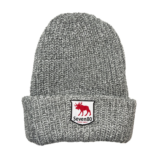 Mobil Woven Toque - Grey/White