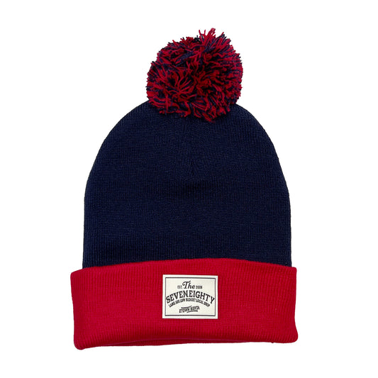 Slogan Pom Toque - Navy/Red