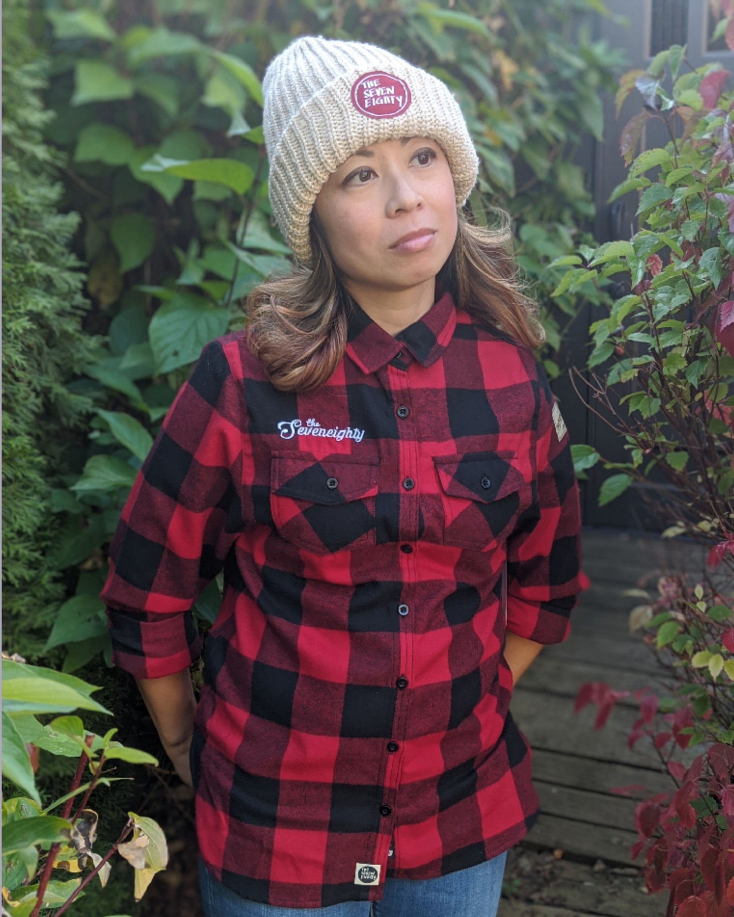 Women's Campfire shirt - Red/Black