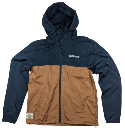 Pack that Packing Sheet Jacket - Navy/Brown