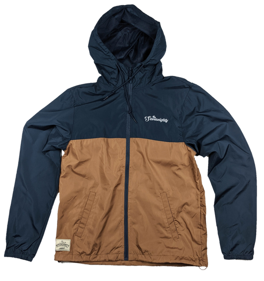 Pack that Packing Sheet Jacket - Navy/Brown