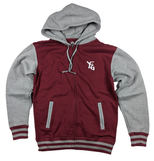 3D YEG Fleece Jacket - Maroon