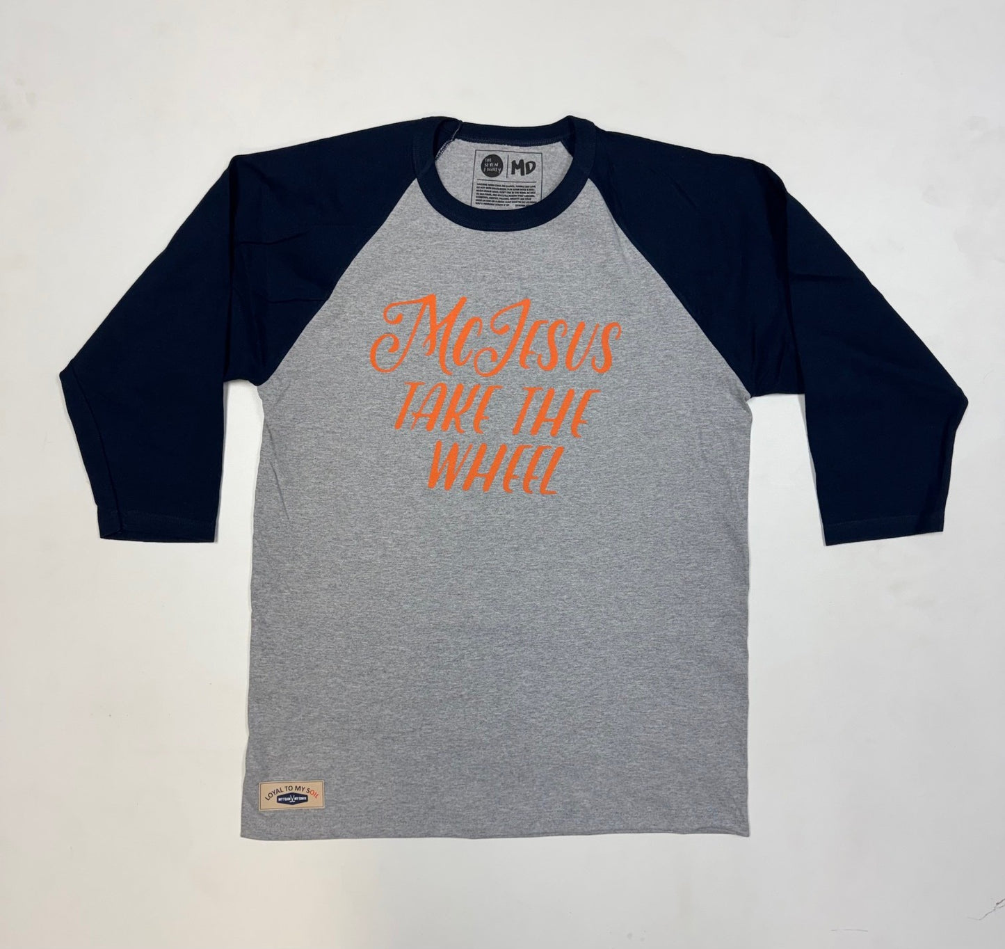 MCJESUS TAKE THE WHEEL RAGLAN