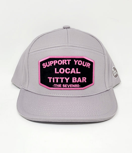 7 PANEL SUPPORT YOUR LOCAL TITTY BAR GREY