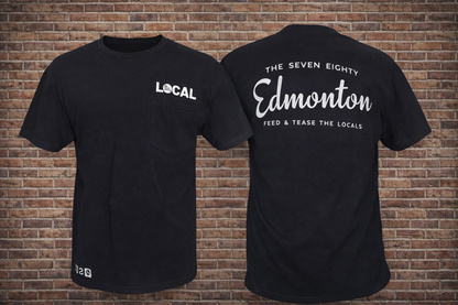 THE EDMONTON SCRIPT POCKET TEE