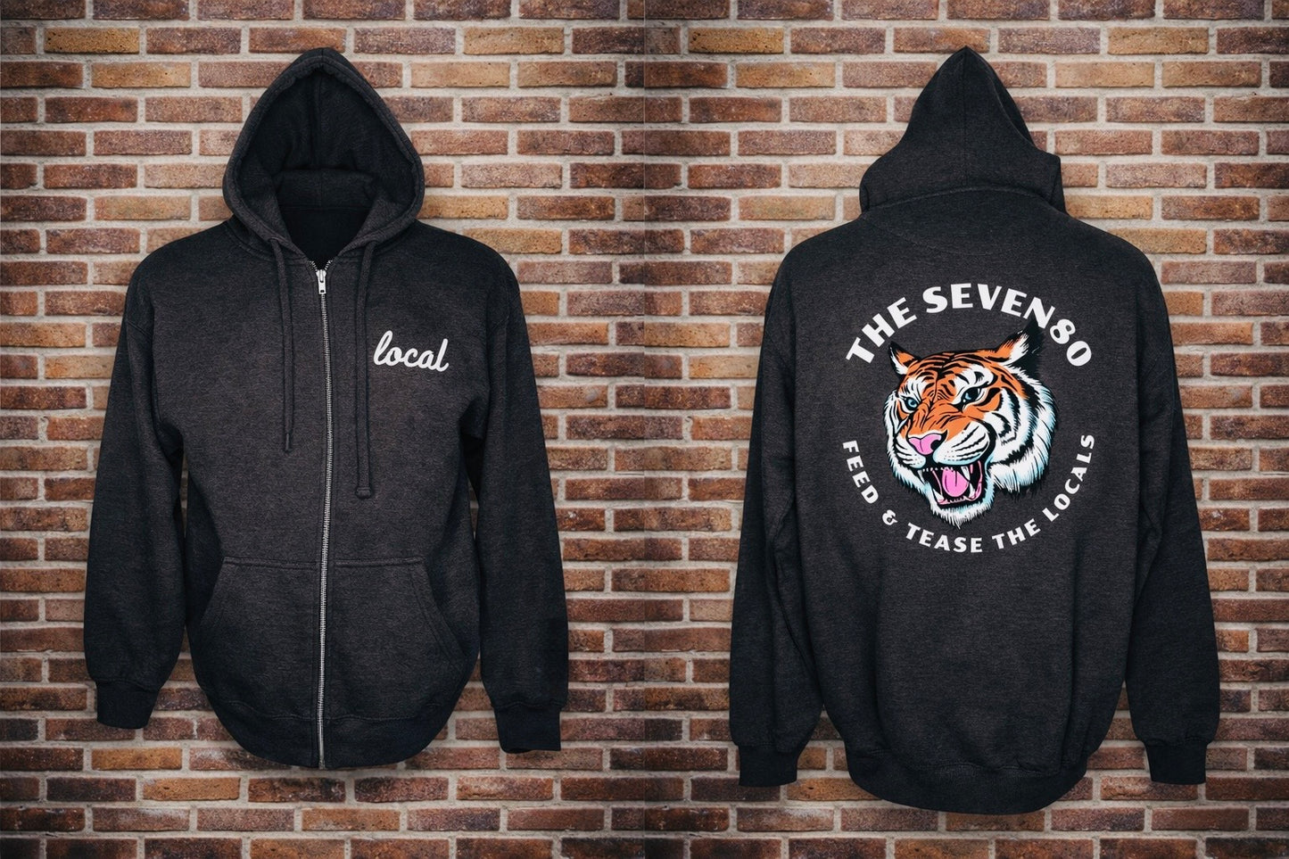 F & T TIGER HEAD HOODY