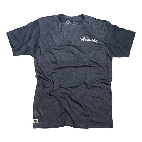 Monday Morning tee - Heather Navy