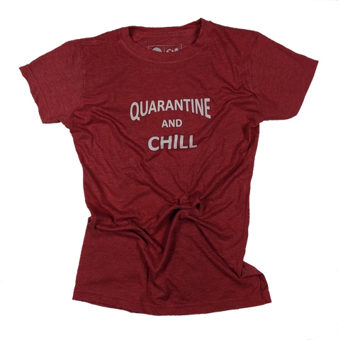 Wmn's Quarantine and Chill tee - RED