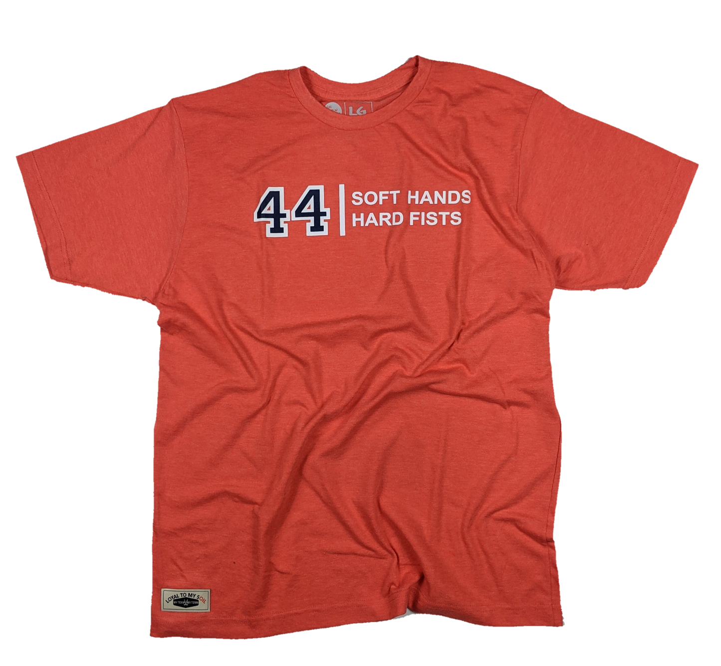 44 Soft Hands, Hard Fists Tee - H. Orange