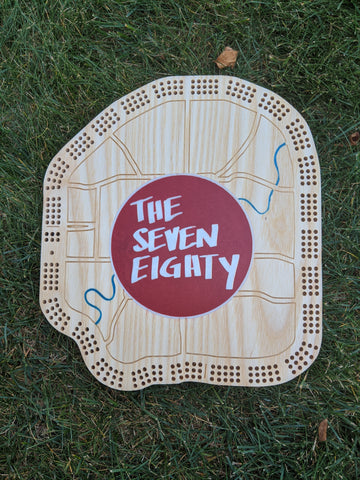 Henday Cribbage Board - color