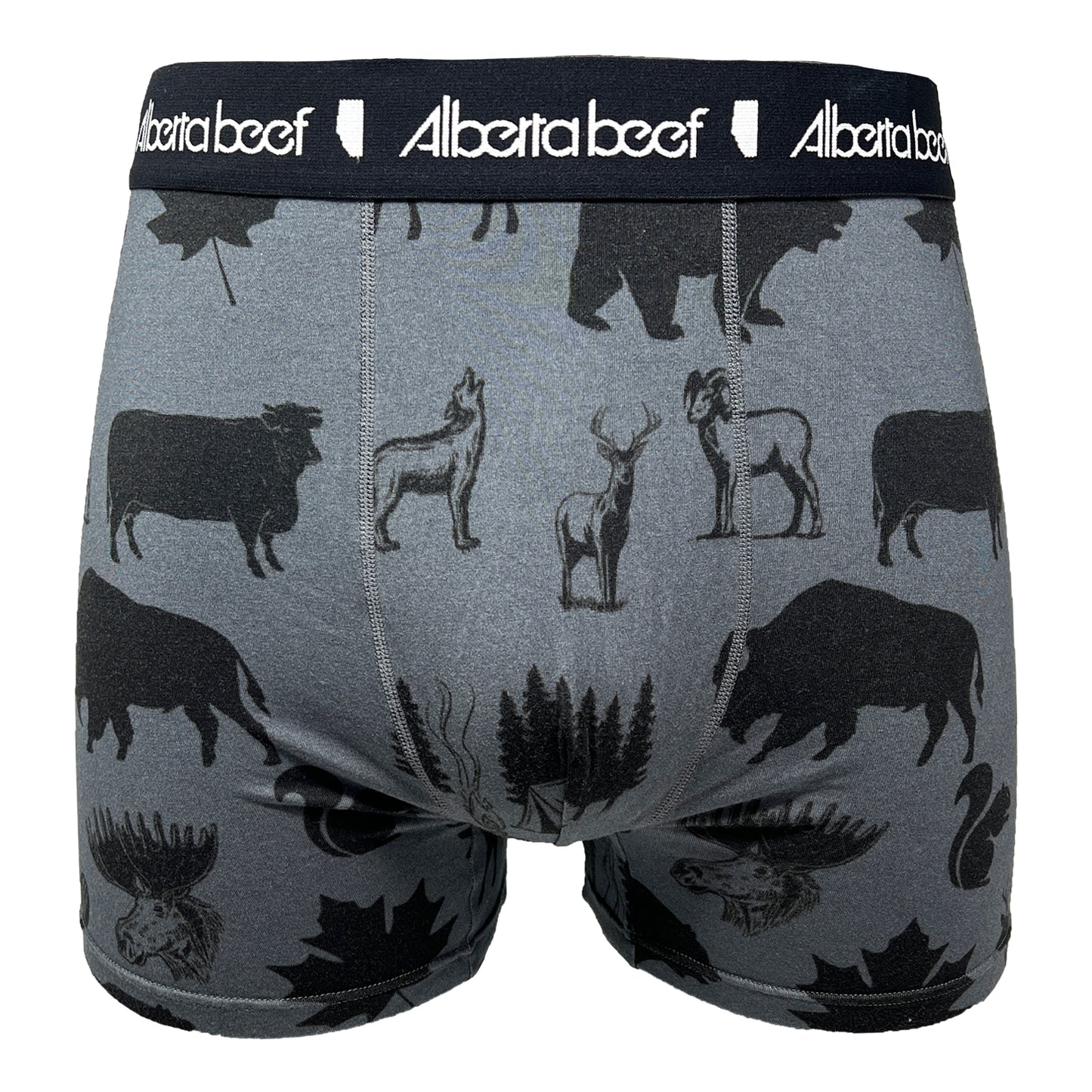 Alberta Beef Wallpaper Grey